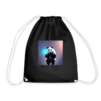 Un panda pour tous les cœurs - Sac de sport léger - noir - Devant