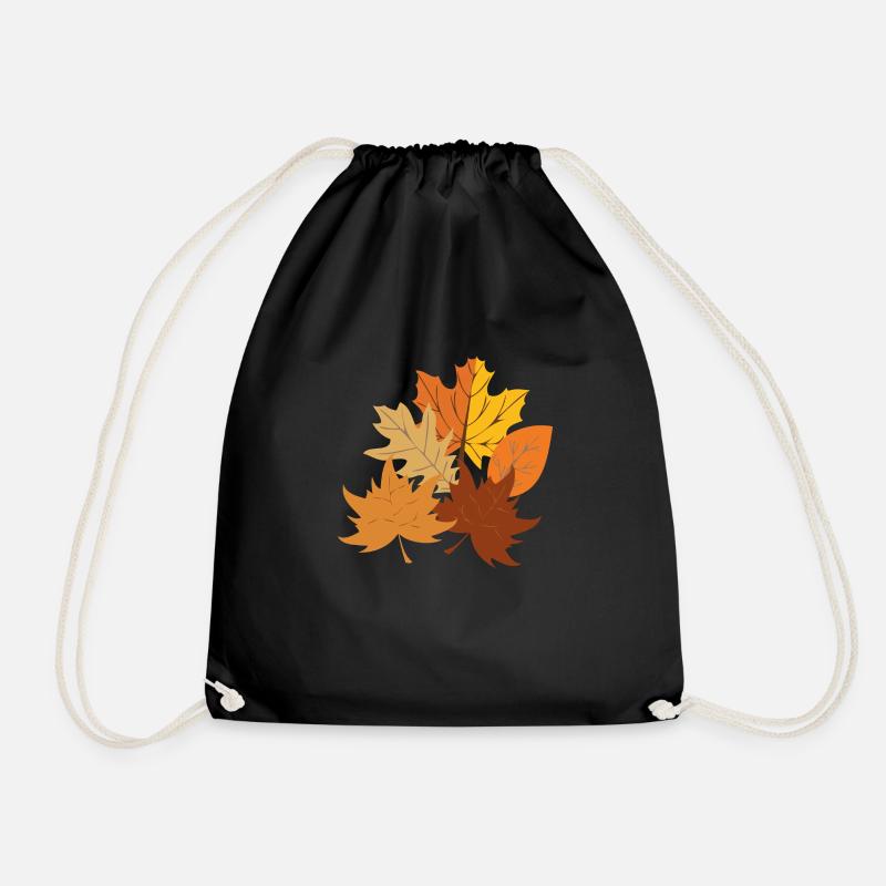 Herbstzeit - Turnbeutel - Schwarz