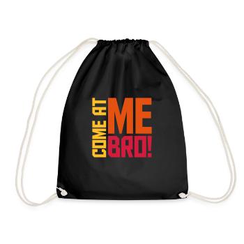Viens à moi bro - Sac de sport léger - noir - Devant