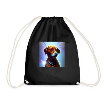 Le chien de l’univers - Sac de sport léger - noir - Devant