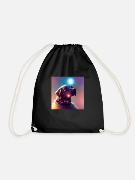 The Universe Dog - Turnbeutel - Schwarz