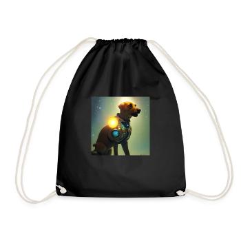 Le chien de l’univers - Sac de sport léger - noir - Devant