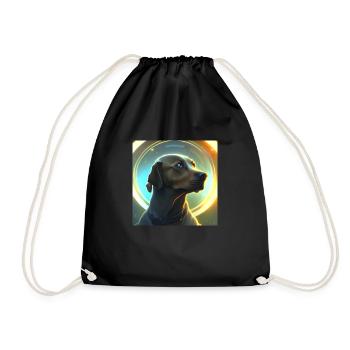 Le chien de l’univers - Sac de sport léger - noir - Devant