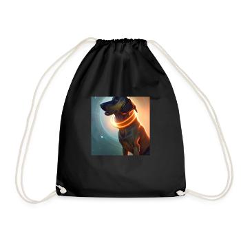 Le chien de l’univers - Sac de sport léger - noir - Devant