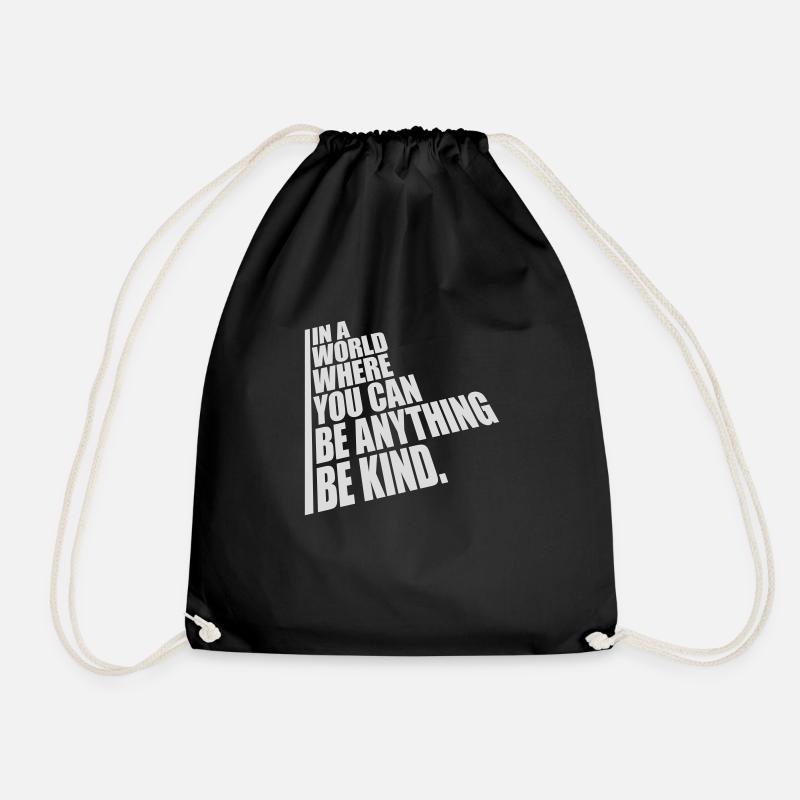 you can be kind - Turnbeutel - Schwarz