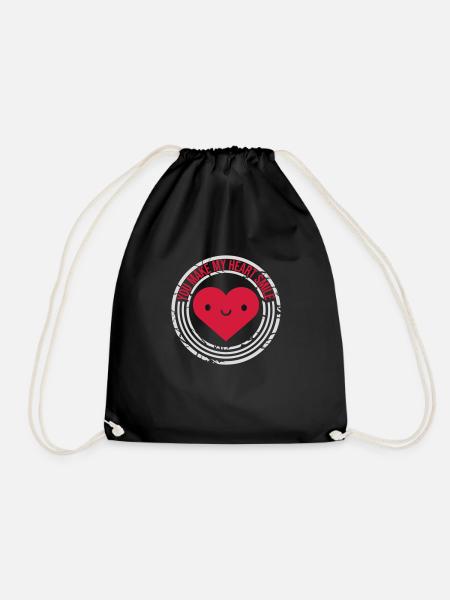 make my heart smile - Turnbeutel - Schwarz