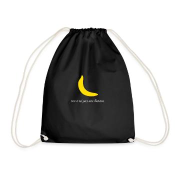 Ceci n'est pas une banane - humour - Sac de sport léger - noir - Devant