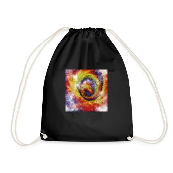 Colour rush - Drawstring Bag - black - Front