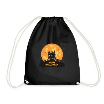 Joyeux Halloween maison hantée - Sac de sport léger - noir - Devant