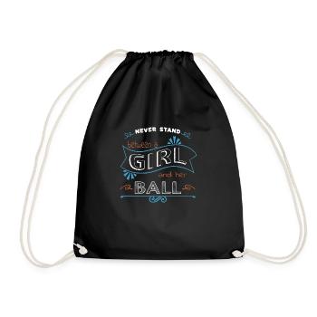 fun golflove golf clubs golfhoodie present golfing - Drawstring Bag - black - Front