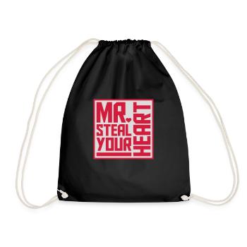 Mr steal your heart - Drawstring Bag - black - Front