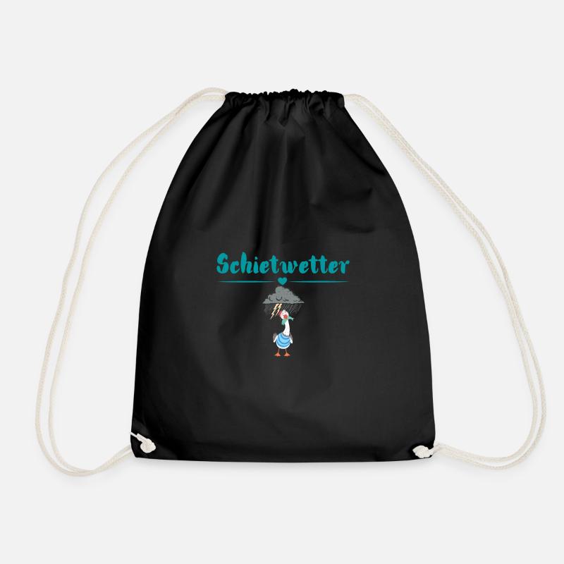 Schietwetter möwe. Maritime Mode - Turnbeutel - Schwarz