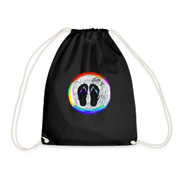 They Flip Flop, Warrior Nun - Turnbeutel - Schwarz - Vorne
