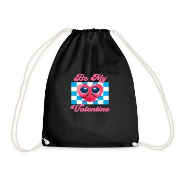 Be my Valentine - Turnbeutel - Schwarz - Vorne