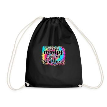 Because mama runs this shitshow - Sac de sport léger - noir - Devant
