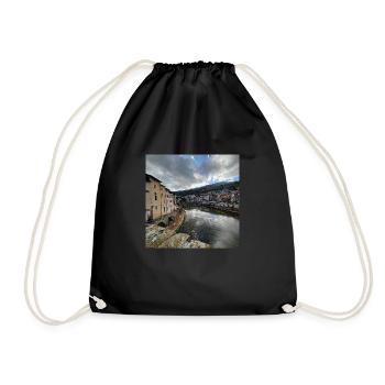 Photographie italie - Sac de sport léger - noir - Devant