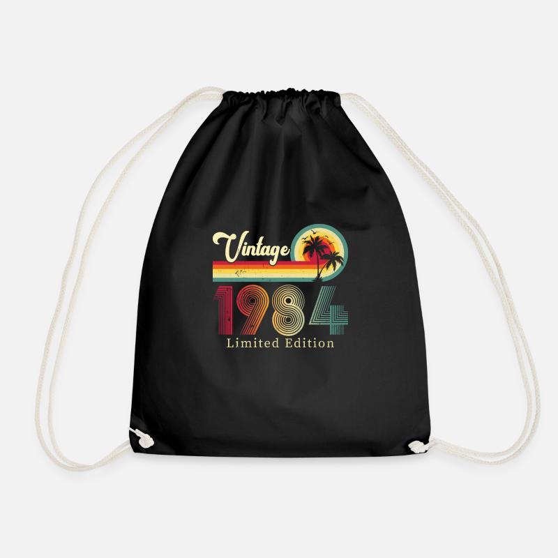Vintage 1984 Limited Edition - Drawstring Bag - black