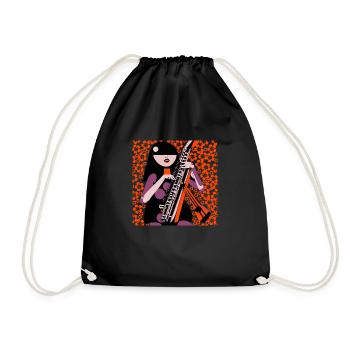 Fille de la musique - Sac de sport léger - noir - Devant