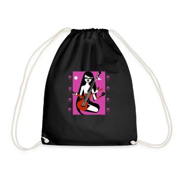 Fille de la musique - Sac de sport léger - noir - Devant