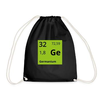 Germanium - Turnbeutel - Schwarz - Vorne