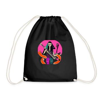 Fille de la musique - Sac de sport léger - noir - Devant