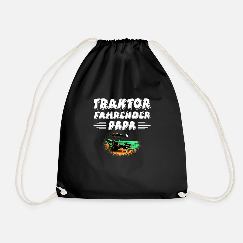 Traktor - Turnbeutel - Schwarz