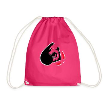Herz Rebell Schrei - Turnbeutel - Fuchsia - Vorne