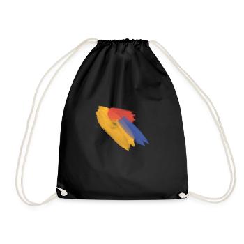 Rainbow - Drawstring Bag - black - Front