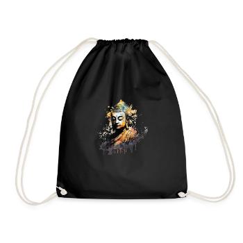 Bouddha2 - Sac de sport léger - noir - Devant