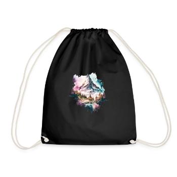 Matterhorn - Drawstring Bag - black - Front