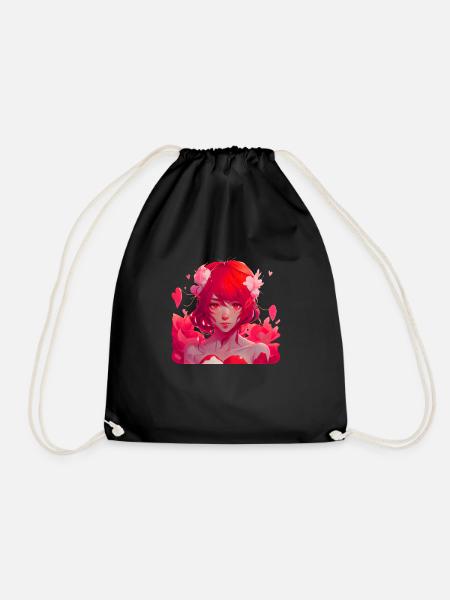 Mein Valentinsmädchen/Valentinstagmädchen - Turnbeutel - Schwarz