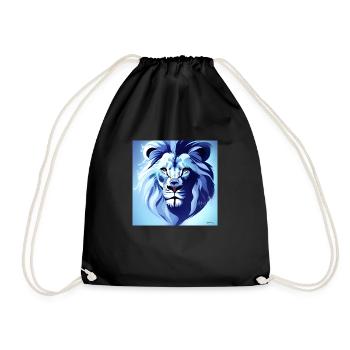 Loeweportrait bleu - Sac de sport léger - noir - Devant