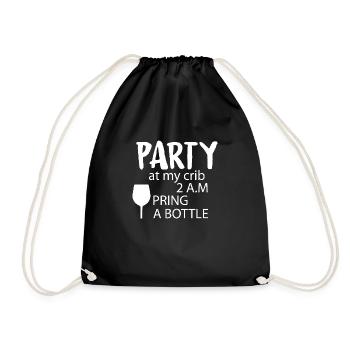 Grossesse Baby shower Babyshower Boy Girl - Sac de sport léger - noir - Devant