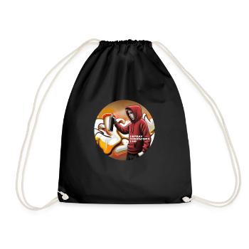 JE PULVÉRISE DONC JE SUIS - Pulvérisateur avec canette - Sac de sport léger - noir - Devant