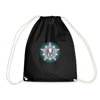 Étoiles avec la lettre M. Votre parole - votre pensée - Sac de sport léger - noir - Devant