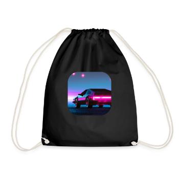 Retour aux années 80 | Synthwave - Sac de sport léger - noir - Devant