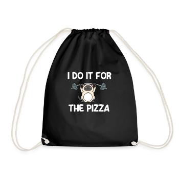 Ich Mache Es Für die Pizza - Turnbeutel - Schwarz - Vorne