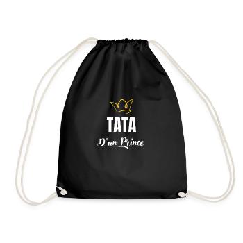 tata d'un prince - Sac de sport léger - noir - Devant