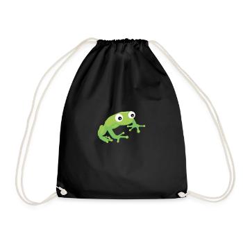 Frog - Drawstring Bag - black - Front