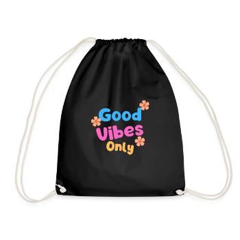 Good Vibes Only - Sac de sport léger - noir - Devant
