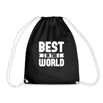Best In The World - Drawstring Bag - black - Front