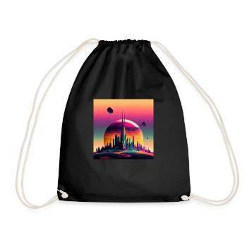 Colonisation de Saturne - Sac de sport léger - noir - Devant