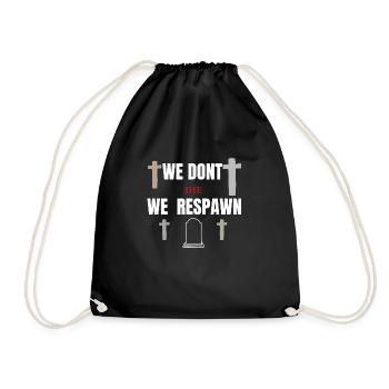 Nous ne mourons pas, nous réapparaissons - Sac de sport léger - noir - Devant