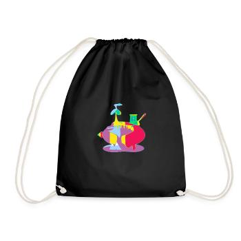 A surreal world - Drawstring Bag - black - Front