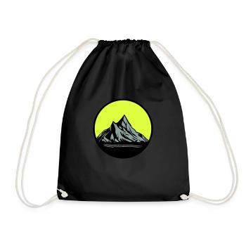 Montagnes - Sac de sport léger - noir - Devant
