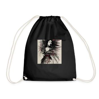 Geisha's Grace - Turnbeutel - Schwarz - Vorne