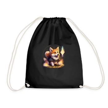 Druide de Corgi - Sac de sport léger - noir - Devant