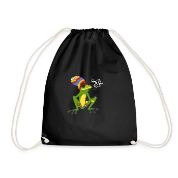 Root - Frog - Drawstring Bag - black - Front