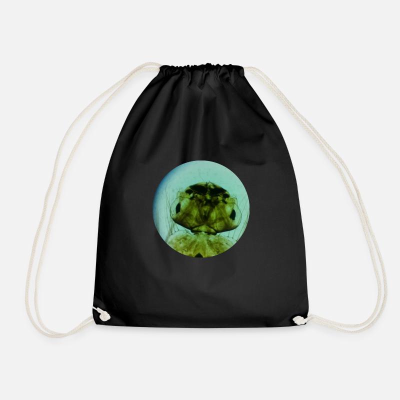 Mosquito Larva - Drawstring Bag - black