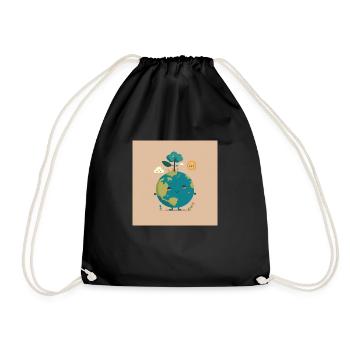 Une jolie planète terre - Sac de sport léger - noir - Devant